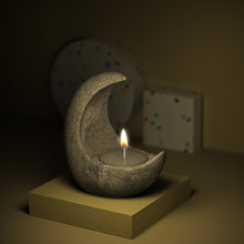 Load image into Gallery viewer, 3D Moon Shape Silicone Mold for Handmade Desktop Decoration Gypsum Epoxy Resin Candlestick Silicone Mould
