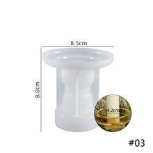 Load image into Gallery viewer, Roman Solid Column Candle Holder Silicone Molds 3D Stripe Pillars Decoration Molds For Resin Wedding Home Table Decor
