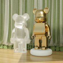 Load image into Gallery viewer, DIY Cartoon Violent Bear Figure Plaster Candle Mould Beabrick Bear Candle Silicone Mold Crystal Epoxy Resin Mold Gifts Craft Home Decor Supplies
