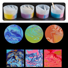 Load image into Gallery viewer, Silicone Color Cup Split Color Mixing Cup Toning Dispensing Cup DIY Craft Casting Tool Fluid Art Split Cups Jewelry Making Tools
