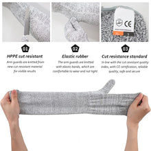 Load image into Gallery viewer, Anti-Puncture Cut Arm Sleeve Resistant Breathable Skin-friendly Food Grade Material Cut-Resistant Arm Sleeve Cover for Worker
