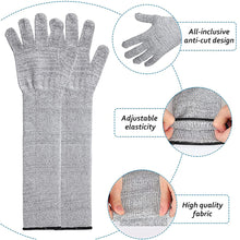 Load image into Gallery viewer, Anti-Puncture Cut Arm Sleeve Resistant Breathable Skin-friendly Food Grade Material Cut-Resistant Arm Sleeve Cover for Worker
