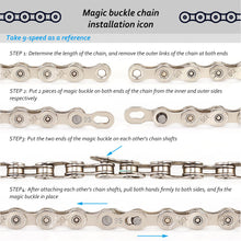 Load image into Gallery viewer, 2Pcs 6/7/8/9/10/12 Speed Bicycle Chain Connector Lock Quick Link Road Bike Magic Buckle Master Bicycle Joint Cycling Parts Gold
