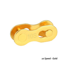 Load image into Gallery viewer, 2Pcs 6/7/8/9/10/12 Speed Bicycle Chain Connector Lock Quick Link Road Bike Magic Buckle Master Bicycle Joint Cycling Parts Gold
