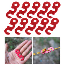 Load image into Gallery viewer, 10Pcs Adjustable Camping Tent Cord Rope Buckle Tensioners Fastener Kit Wind Rope Stopper Buckle Outdoor Camping Tents Securing
