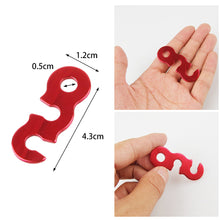 Load image into Gallery viewer, 10Pcs Adjustable Camping Tent Cord Rope Buckle Tensioners Fastener Kit Wind Rope Stopper Buckle Outdoor Camping Tents Securing
