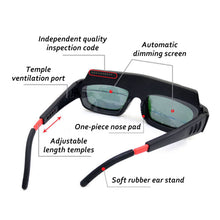 Load image into Gallery viewer, Automatic Darkening Dimming Welding Glasses Machine Mask Helmet Eyes Welder Goggles For Welding Machine Equipment Tools
