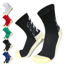 Load image into Gallery viewer, Men Women Anti-slip Soccer Socks Arrow Soccer Socks Antiskid Cotton Breathable Cycling Socks Outdoor Sport Grip Football Socks

