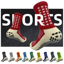 Load image into Gallery viewer, Mid-tube Classical Anti-slip Soccer Socks Men Women Outdoor Sport Grip Football Socks Grip Socks
