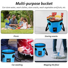 Load image into Gallery viewer, 12L/20L Portable bucket Outdoor Water Bags Folding Bucket Travel Water Storage Bag Washbasin Fishing Bait Bucket Tackle Tools
