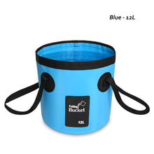 Load image into Gallery viewer, 12L/20L Portable bucket Outdoor Water Bags Folding Bucket Travel Water Storage Bag Washbasin Fishing Bait Bucket Tackle Tools
