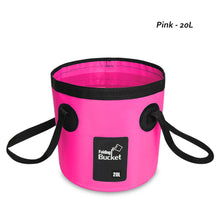 Load image into Gallery viewer, 12L/20L Portable bucket Outdoor Water Bags Folding Bucket Travel Water Storage Bag Washbasin Fishing Bait Bucket Tackle Tools
