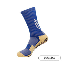 Load image into Gallery viewer, Men Sports Anti Slip Soccer Socks Mid-tube Thicken Dispensing Soccer Socks Silicone Bottom Cycling Socks Sport Stockings
