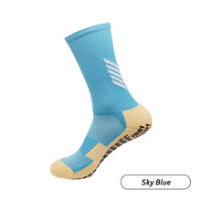 Load image into Gallery viewer, Men Sports Anti Slip Soccer Socks Mid-tube Thicken Dispensing Soccer Socks Silicone Bottom Cycling Socks Sport Stockings
