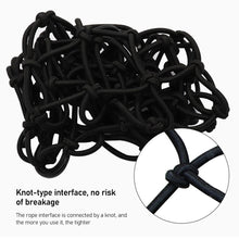 Load image into Gallery viewer, 30*30cm Universal Motorcycle 6 Hooks Helmet Elastic Net Bag Motorbike Luggage Net Mesh Web Bungee Helmet Bike Tank Car styling
