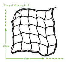 Load image into Gallery viewer, 40*40cm Universal Motorcycle 6 Hooks Helmet Elastic Net Bag Motorbike Luggage Net Mesh Web Bungee Helmet Bike Tank Car styling
