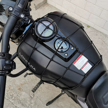 Load image into Gallery viewer, 40*40cm Universal Motorcycle 6 Hooks Helmet Elastic Net Bag Motorbike Luggage Net Mesh Web Bungee Helmet Bike Tank Car styling
