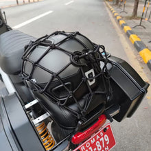 Load image into Gallery viewer, 40*40cm Universal Motorcycle 6 Hooks Helmet Elastic Net Bag Motorbike Luggage Net Mesh Web Bungee Helmet Bike Tank Car styling
