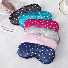 Load image into Gallery viewer, Soft Star Blackout Sleep Eye Mask Home Outdoor Travel Blackout Comfortable Eye Mask Simulation Silk Eye Mask Unisex Blindfold
