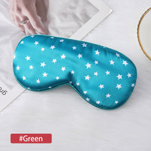 Load image into Gallery viewer, Soft Star Blackout Sleep Eye Mask Home Outdoor Travel Blackout Comfortable Eye Mask Simulation Silk Eye Mask Unisex Blindfold
