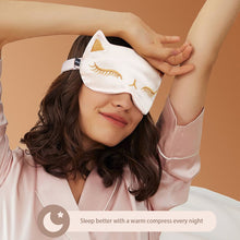 Load image into Gallery viewer, Double-sided Fox Imitation Silk Sleep Mask The Night Women Men Adult Relax Nap Eye Cover Lunch Break Travel Health Blindfolds
