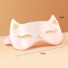 Load image into Gallery viewer, Double-sided Fox Imitation Silk Sleep Mask The Night Women Men Adult Relax Nap Eye Cover Lunch Break Travel Health Blindfolds
