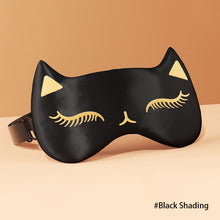 Load image into Gallery viewer, Double-sided Fox Imitation Silk Sleep Mask The Night Women Men Adult Relax Nap Eye Cover Lunch Break Travel Health Blindfolds

