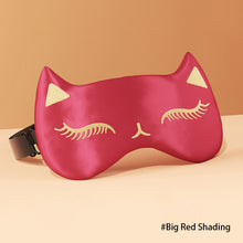 Load image into Gallery viewer, Double-sided Fox Imitation Silk Sleep Mask The Night Women Men Adult Relax Nap Eye Cover Lunch Break Travel Health Blindfolds
