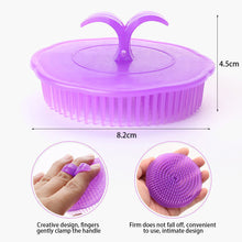 Load image into Gallery viewer, Silicone Handheld Hair Comb Hair Massager Head Body Scalp Shampoo Massage Brush Shower Clean Hair Brush Bath Spa Hair Accessories
