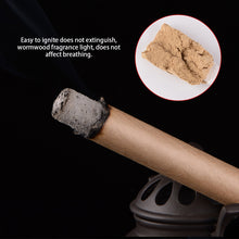 Load image into Gallery viewer, 5Pcs Moxibustion Sticks Moxa Roll Burner Box Chinese Medicines Moxas Therapy Acupuncture Massage Warm Uterus Stomach Health
