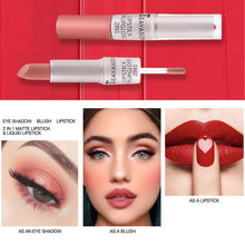 Load image into Gallery viewer, Summer Waterproof Nude Matte Velvet Glossy Lip Gloss Lipstick Lip Balm Sexy Red Lip Tint Sexy Women Fashion Makeup Gift
