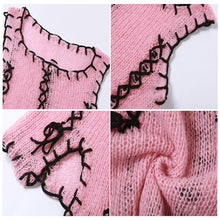 Load image into Gallery viewer, Contrast Color Summer Sexy Slim Fit Short Cropped Navel Tank Top Knitted Vest Women T-shirt
