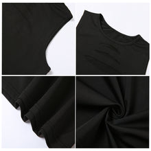 Load image into Gallery viewer, Women Fashion Tight Sexy Sleeveless Hollow T-shirt Slim Fit Solid Color Tank Top Cutout Summer Vest Crop Top
