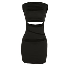 Load image into Gallery viewer, Round Neck Sleeveless Sexy Ripped Dress Backless Sexy Slim Fit Hollowed-out Summer Women's Dress
