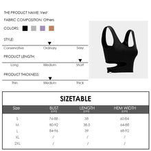 Load image into Gallery viewer, Sleeveless U-neck Solid Color Tight Waist Slim Solid Color Knit Sweater Summer Top Vest
