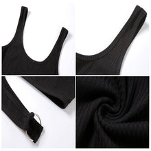 Load image into Gallery viewer, Sleeveless U-neck Solid Color Tight Waist Slim Solid Color Knit Sweater Summer Top Vest
