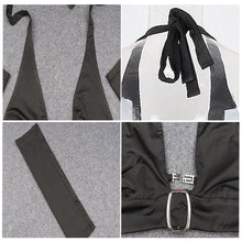 Load image into Gallery viewer, Ins Style V-neck Metal Open Back Crop Top Slim Fit Halterneck Vest With Sleeves Nightclub Party Sexy Lowcut Shirt
