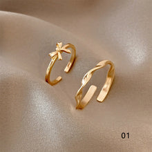Load image into Gallery viewer, Fashion Personalized Rings Multi-Piece Set Adjustable Rings Stackable Simple Rings Jewelry Accessories for Women
