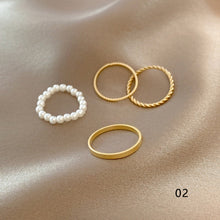 Load image into Gallery viewer, Fashion Temperament Adjustable Rings Multi-piece Stackable Rings Personalized Simple Ring Jewelry for Women
