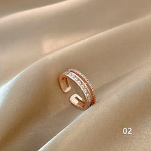 Load image into Gallery viewer, Simple Niche Rings Adjustable Rings Fashion Temperament Rings Women Jewelry Accessories Gift
