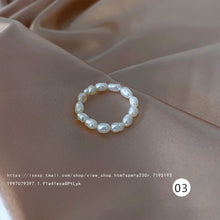 Load image into Gallery viewer, Exquisite Simple Rings Pearl Rings Fashion Adjustable Rings Temperament Jewelry Accessories for Women
