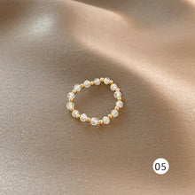 Load image into Gallery viewer, Exquisite Simple Rings Pearl Rings Fashion Adjustable Rings Temperament Jewelry Accessories for Women
