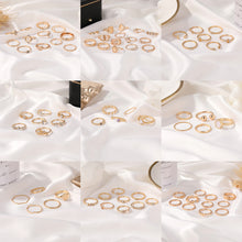 Load image into Gallery viewer, Creative Retro Set Ring Simple Alloy Ring Multi-piece Set Stackable Ring Jewelry Accessories for Women
