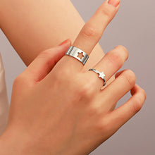 Load image into Gallery viewer, Couple Set Alloy Rings Fashion Personality Butterfly Star Open Rings Jewelry Accessories Gift for Men Women
