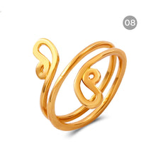 Load image into Gallery viewer, Geometric Beach Foot Ring Metal Cutout Knuckle Ring Fashion Simple Foot Ring Jewelry Accessories
