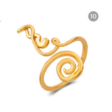 Load image into Gallery viewer, Geometric Beach Foot Ring Metal Cutout Knuckle Ring Fashion Simple Foot Ring Jewelry Accessories
