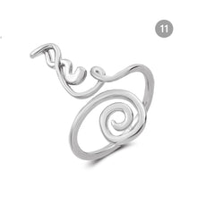 Load image into Gallery viewer, Geometric Beach Foot Ring Metal Cutout Knuckle Ring Fashion Simple Foot Ring Jewelry Accessories
