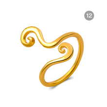 Load image into Gallery viewer, Geometric Beach Foot Ring Metal Cutout Knuckle Ring Fashion Simple Foot Ring Jewelry Accessories
