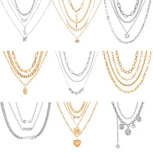 Load image into Gallery viewer, Creative Retro Multi-layer Necklace Personalized Simple Alloy Necklace Women Jewelry Accessories Gift

