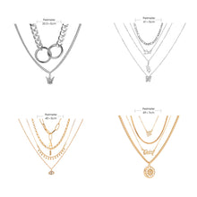 Load image into Gallery viewer, Creative Retro Multi-layer Necklace Personalized Simple Alloy Necklace Women Jewelry Accessories Gift
